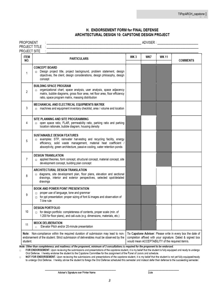 D10 Form: Final Defense Endorsement | PDF | Design