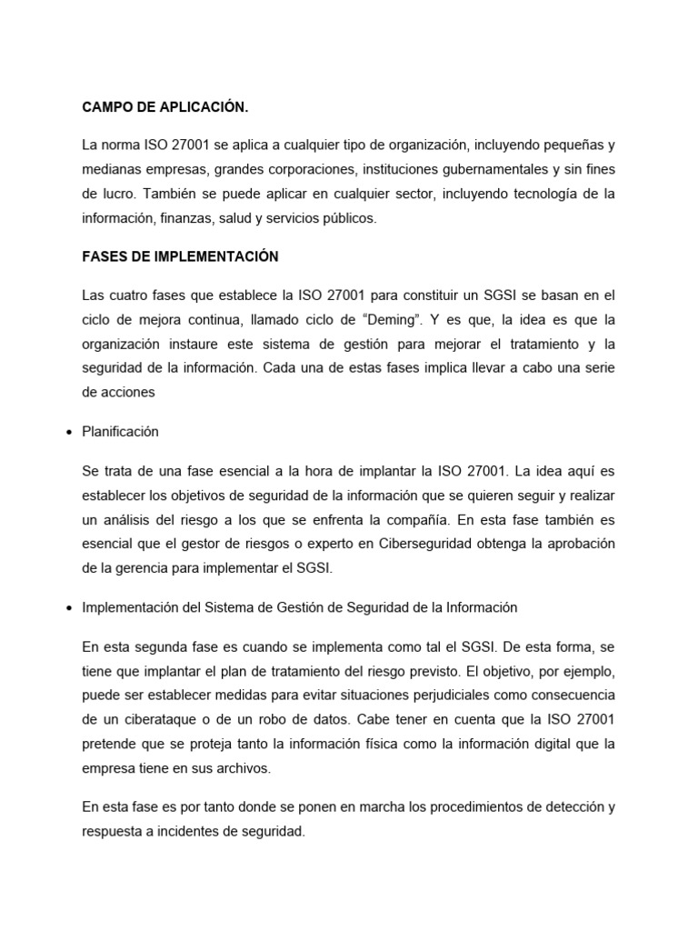 Guía ISO 27001 para Empresas | PDF | Seguridad de información | La ...
