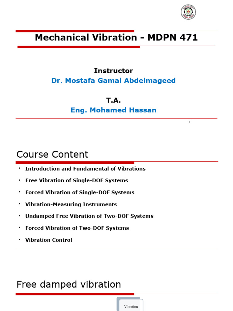 Bistable Dynamics in Mechanical Vibration | PDF