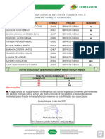 Solicitação de 2º Uniformes VARRIÇÃO MADRUGADA - MAIO 2023 - TST MARCELO SANTOS