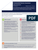 Mobile Phone and Connected Device Insurance: Insurance Product Information Document