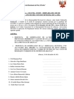 Convocatoria A Sesiones Ordinarias 2021