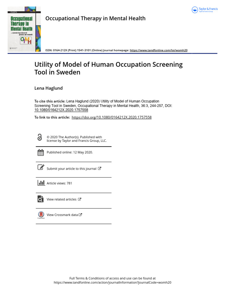 Moho PDF Occupational Therapy