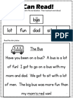 Lot Fun Dad Sit Men Bus: I Can Read!