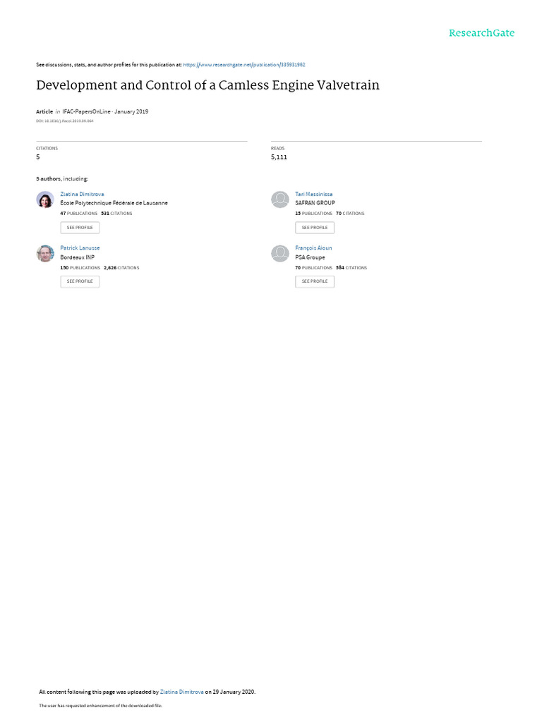 Actuator Mechatronics Download Free Pdf Actuator Engines