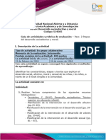Guía de Actividades y Rúbrica de Evaluación - Unidad 1 - Paso 2 - Etapas Del Desarrollo Socioafectivo y Moral