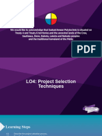 LO4 - PROJ606 - Project Selection Techniques