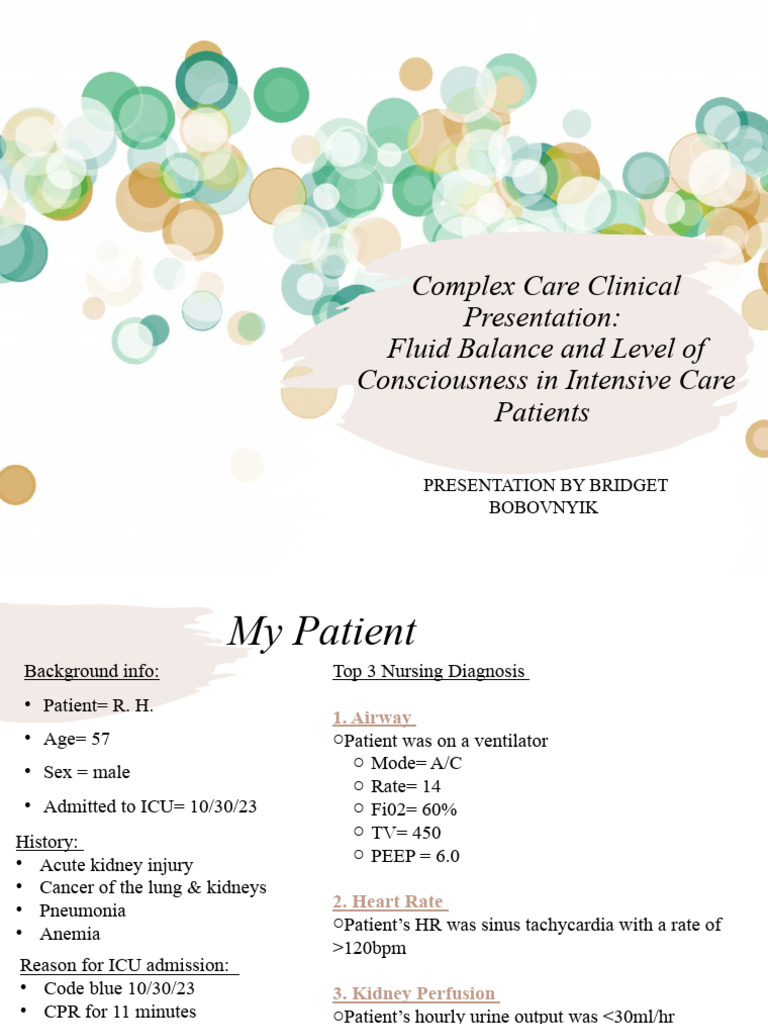 Complex Care Clinical Presentation Edited | PDF | Intensive Care Unit ...