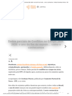 Dados Parciais de Conflitos No Campo 2020. 2020 - o Ano Do Fim Do Mundo Como o Conhecemos - Instituto Humanitas Unisinos - IHU