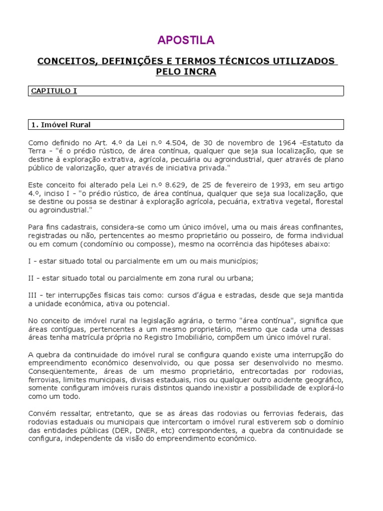 APOSTILA INCRA  Impostos  Governo