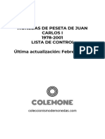 Lista de Control de Monedas de Peseta de Juan Carlos I (1978-2001)