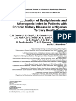 Atherogenic Index in P