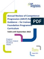 UKFPO ARCP Requirements For Foundation Trainees On 2016 Curriculum - Valid..