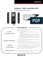 Dictaphone Numérique - 4GB + Slot Micro SD: Un Son de Haute Qualité