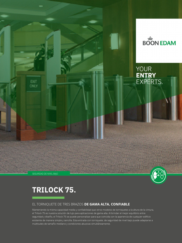 Torniquete Trilock 75: Seguridad y Estilo | PDF | Tecnología