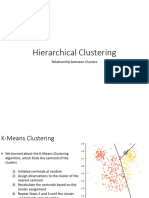 Hierarchical Clustering: Relationship Between Clusters