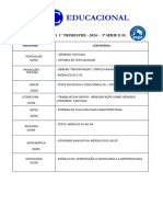 Conteúdos Av1 - 1º Trimestre - 3 Série - Ensino Médio