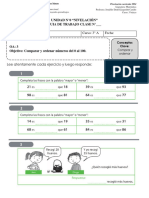 Guia de Trabajo Clase N°6 Matemática Unidad N°0 Nivelación Comparar Numeros