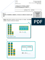 Guia de Trabajo Clase N°7 Matemática Unidad N°0 Nivelación Unidad y Decena