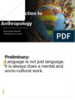 863 Introduction To Linguistic Anthropology