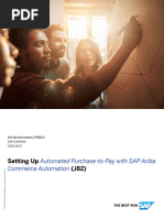 Setting Up Automated Purchase-To-Pay With SAP Ariba - Commerce Automation (J82)