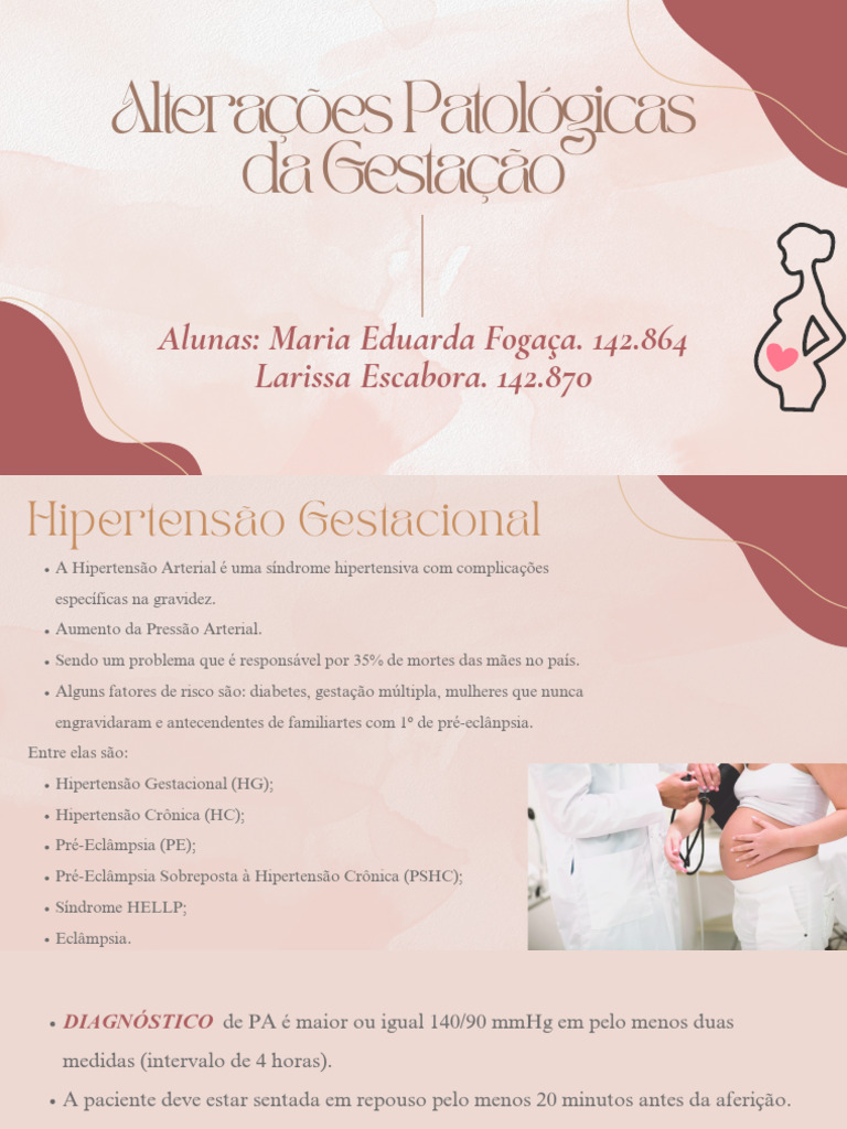 Diabetes Gestacional e Hipertensão na Gestação | PDF | Gravidez | Diabetes