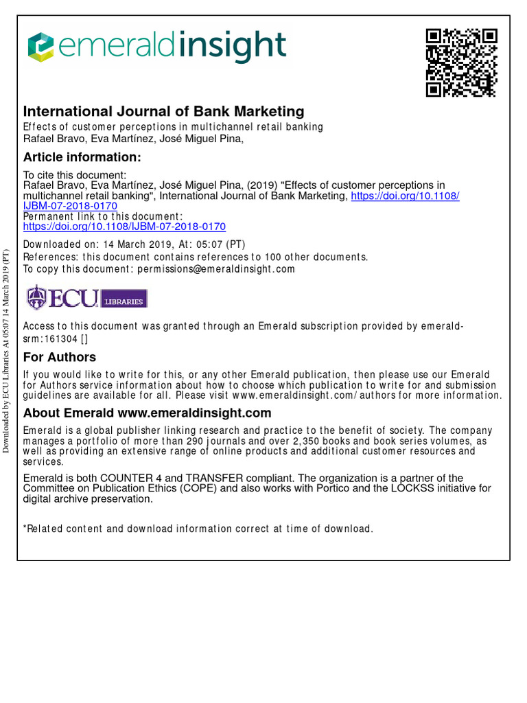 10.1108@ijbm 07 2018 0170 | PDF | Brand | Consumer Behaviour