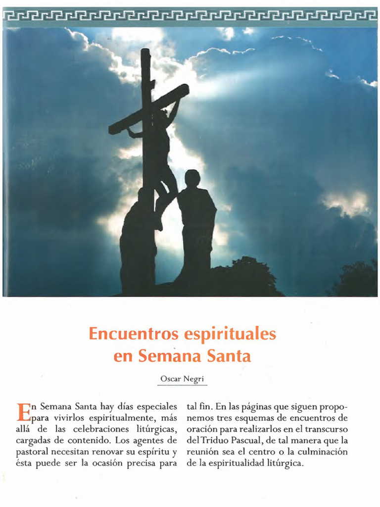 Encuentros Espirituales en Semana Santa | PDF | Adoración Cristiana Y ...