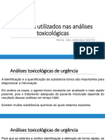 Métodos Utilizados Nas Análises Toxicológicas