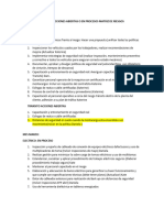 Relación Acciones Abiertas o en Proceso - Matriz de Riesgos