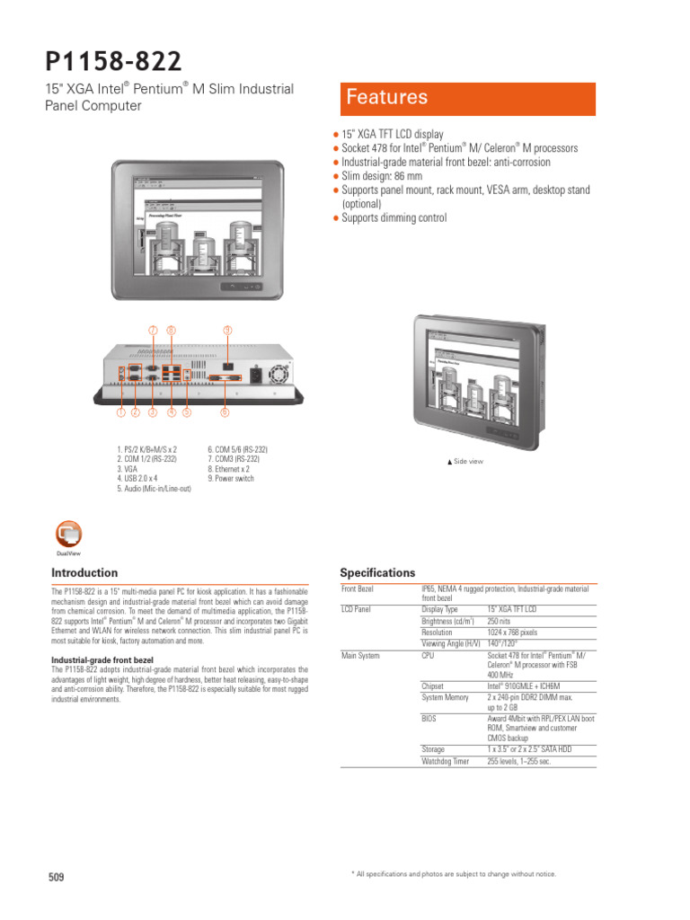 Axiomtek - p1158 822 1215907 | PDF | Personal Computers | Intel