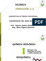 Bioqímica - Unidad 1 - Qca. Biológica I