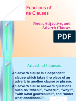 Syntactic Functions of Subordinate Clauses