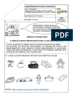 ATIVIDADE DE CIêNCIAS - 1º ANO - 9 SEMANA (29-03 A 02-04)