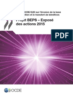 Projet BEPS - Exposé Des Actions 2015: Projet OCDE/G20 Sur L'érosion de La Base D'imposition Et Le Transfert de Bénéfices