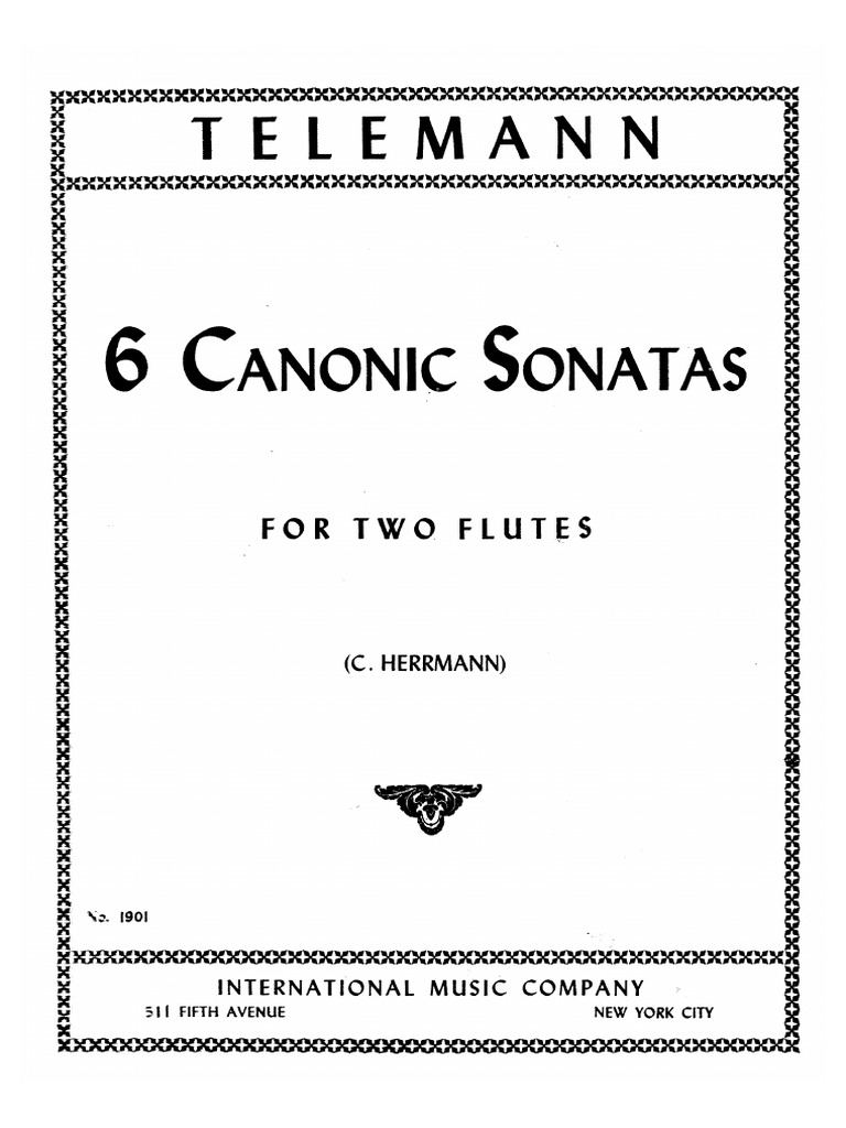 6 Canonic Sonatas - Telemann | PDF