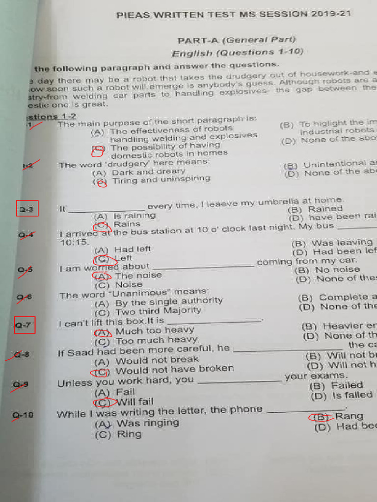Pieas 2019 General Portion Correct Ans - PDF Version 1 | PDF | Nature