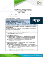 Guía de Actividades y Rúbrica de Evaluación - Unidad 1 - Fase 2 - Producción Florícola