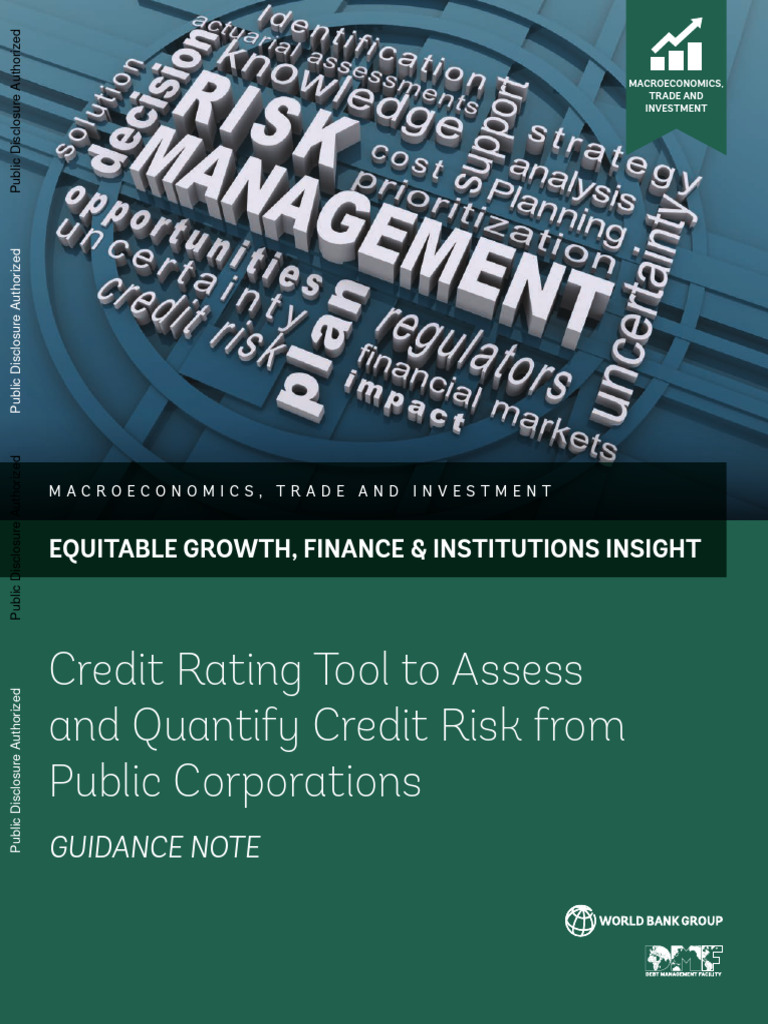 Credit Risk WB Guidance Note 2022 | PDF | Risk | Debt