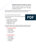 1er Comunicado Tutoria