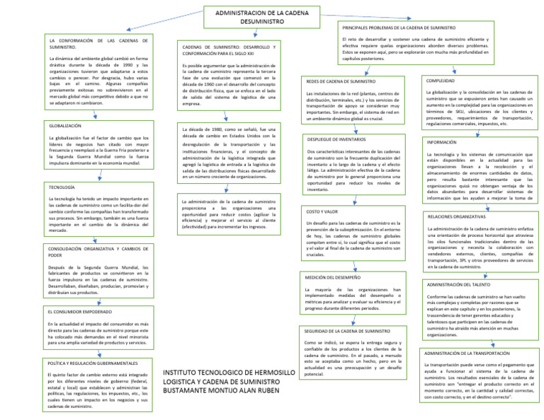 Actividad - Mapa Conceptual | PDF | Logística | Cadena de suministro