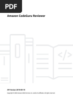 AWS Codeguru Reviewer Api DOcumentation