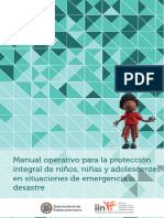 Manual Operativo para La Proteccion Integral de Menores y Adolescentes en Emergencias y Desastres