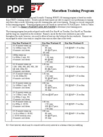 Marathon Training Program-Metric