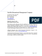 Sarofim International Management Company: Part 2A of Form ADV Firm Brochure Item 1 - Cover Page