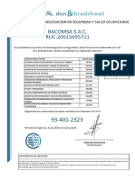 Certificado - Bacomsa - Spsa
