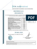 Certificado - Bacomsa S - A - C - Spsa