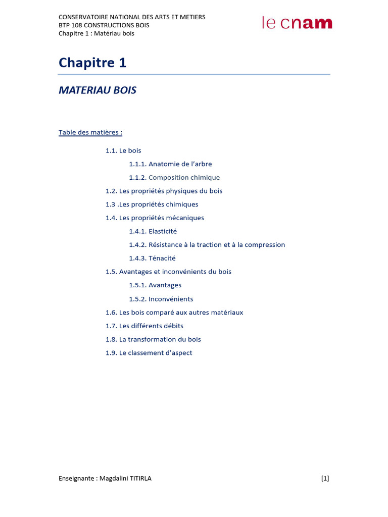 Propriétés et caractéristiques du bois | PDF | Bois (matériau de ...