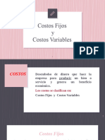 Costos Fijos y Costos Variables 