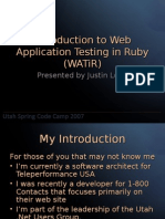 Introduction To WATIR